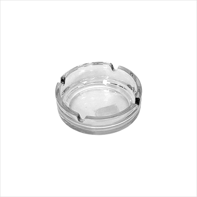 Aschenbecher rund Glas, klar_seite
